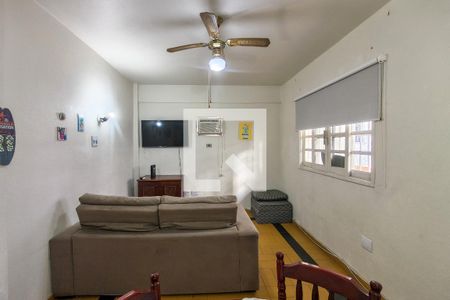 Sala de apartamento para alugar com 1 quarto, 45m² em Canto do Forte, Praia Grande