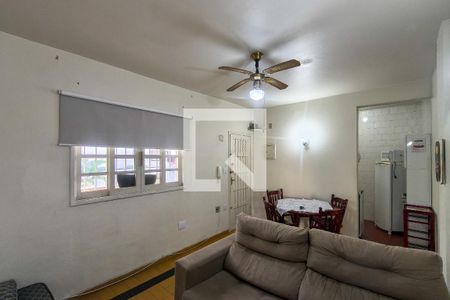 Sala de apartamento para alugar com 1 quarto, 45m² em Canto do Forte, Praia Grande
