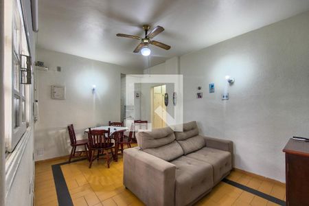 Sala de apartamento para alugar com 1 quarto, 45m² em Canto do Forte, Praia Grande