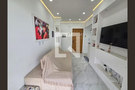 Sala de apartamento para alugar com 1 quarto, 48m² em Balneario Flórida, Praia Grande