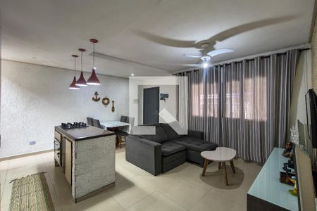 Sala de casa para alugar com 3 quartos, 150m² em Canto do Forte, Praia Grande