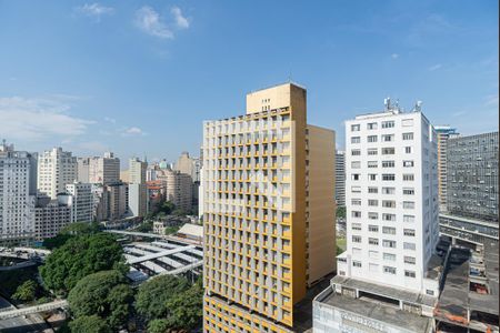 Vista da Varanda do Quarto de kitnet/studio à venda com 1 quarto, 42m² em Centro Histórico de São Paulo, São Paulo