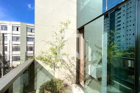 Varanda da Sala de apartamento à venda com 3 quartos, 120m² em Santo Antônio, Belo Horizonte