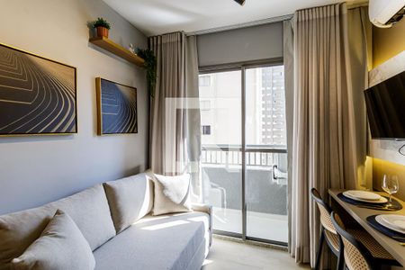Sala de apartamento para alugar com 1 quarto, 26m² em Vila Nova Conceição, São Paulo