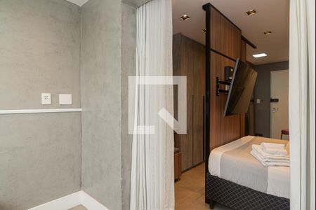 Varanda do Quarto de kitnet/studio para alugar com 1 quarto, 25m² em Jardim Paulistano, São Paulo