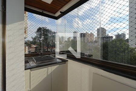 Varanda Gourmet de apartamento à venda com 3 quartos, 140m² em Vila Assunção, Santo André