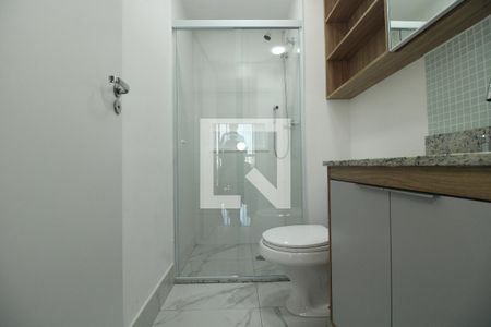 Banheiro de kitnet/studio à venda com 1 quarto, 22m² em Jardim Aurelia, São Paulo