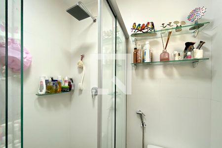 Banheiro da Suíte 1 de apartamento à venda com 3 quartos, 110m² em Funcionários, Belo Horizonte