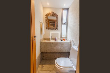 Lavabo na Sala de apartamento à venda com 4 quartos, 172m² em Sion, Belo Horizonte