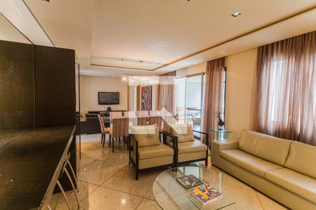 Sala de apartamento à venda com 4 quartos, 172m² em Sion, Belo Horizonte