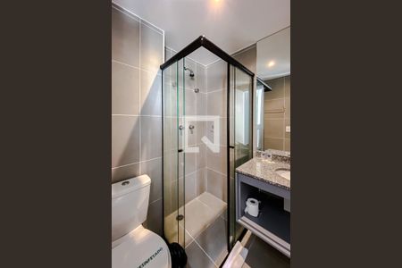 Banheiro de kitnet/studio para alugar com 1 quarto, 30m² em Barra Funda, São Paulo