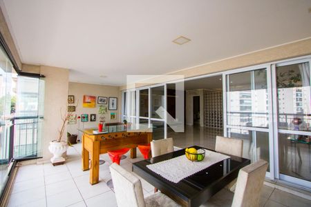 Varanda gourmet de apartamento à venda com 3 quartos, 236m² em Vila Gilda, Santo André