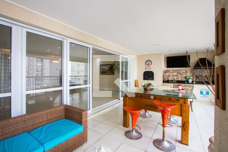Varanda gourmet de apartamento à venda com 3 quartos, 236m² em Vila Gilda, Santo André