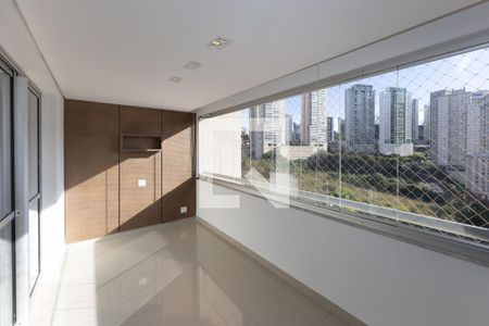 Varanda da Sala de apartamento à venda com 3 quartos, 126m² em Vila da Serra, Nova Lima