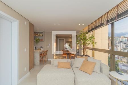 Sala  de apartamento à venda com 3 quartos, 87m² em Cruzeiro, Belo Horizonte