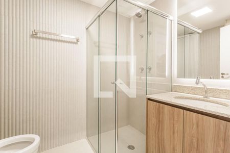 Banheiro de kitnet/studio à venda com 1 quarto, 31m² em Vila Nova Conceição, São Paulo