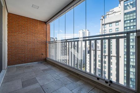 Sala/Cozinha - Varanda de apartamento para alugar com 2 quartos, 112m² em Jardim Paulista, São Paulo