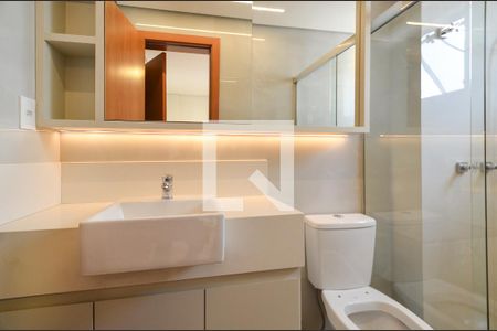 Banheiro Suíte 1 de apartamento à venda com 3 quartos, 120m² em Castelo, Belo Horizonte