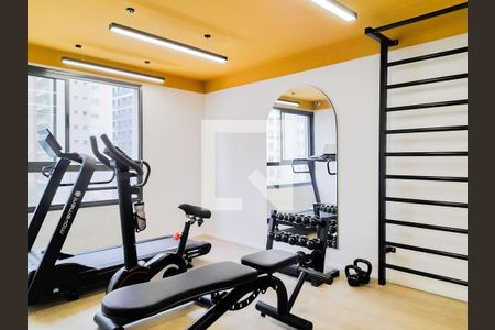 Área externa de kitnet/studio à venda com 1 quarto, 21m² em Jardim das Acacias, São Paulo