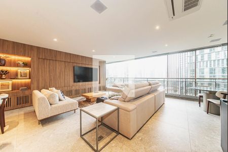Sala de apartamento para alugar com 3 quartos, 105m² em Jardim das Acacias, São Paulo