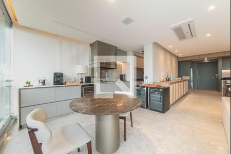 Sala  de apartamento para alugar com 3 quartos, 105m² em Jardim das Acacias, São Paulo