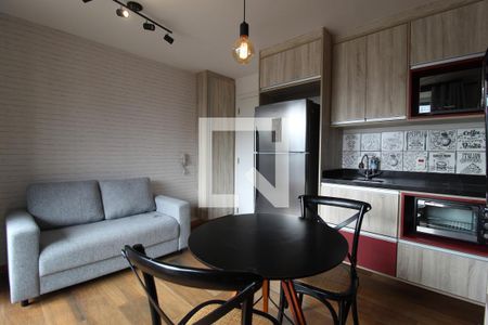Sala/Cozinha de apartamento para alugar com 1 quarto, 33m² em Itaim Bibi, São Paulo