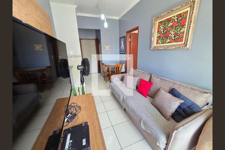 Sala de apartamento para alugar com 1 quarto, 36m² em Boqueirão, Praia Grande