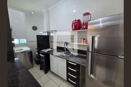 Cozinha de apartamento para alugar com 1 quarto, 36m² em Boqueirão, Praia Grande