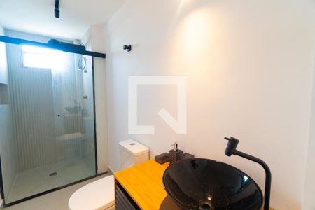 Banheiro da Suíte de apartamento à venda com 1 quarto, 43m² em Vila Guarani (zona Sul), São Paulo