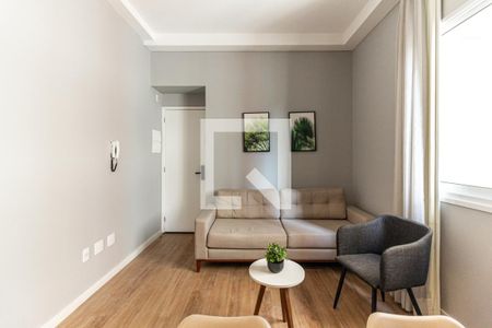 Sala de apartamento para alugar com 1 quarto, 33m² em Santa Cecilia, São Paulo