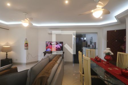 Sala de apartamento para alugar com 3 quartos, 150m² em Jardim Las Palmas, Guarujá