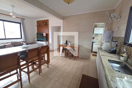 Cozinha de apartamento para alugar com 2 quartos, 61m² em Vilamar, Praia Grande