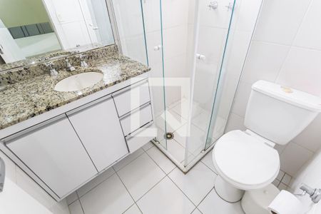 Banheiro da Suíte de apartamento para alugar com 1 quarto, 29m² em Vila Olímpia, São Paulo