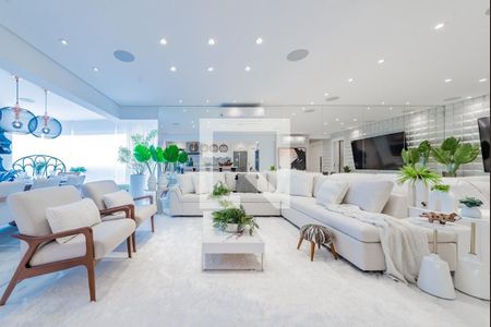 Sala de apartamento para alugar com 3 quartos, 184m² em Boqueirão, Santos