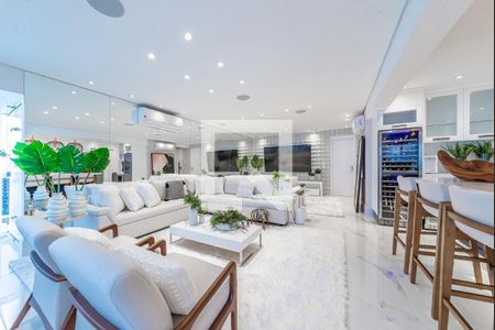 Sala de apartamento para alugar com 3 quartos, 184m² em Boqueirão, Santos