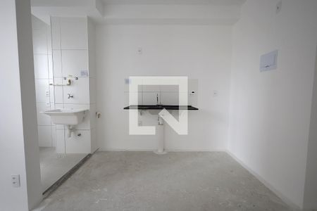 Cozinha de apartamento à venda com 2 quartos, 37m² em Jardim, Santo André