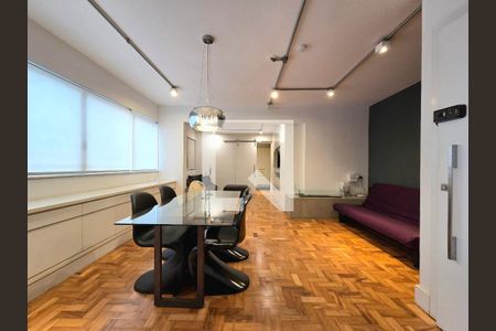 Sala de apartamento à venda com 1 quarto, 80m² em Indianópolis, São Paulo