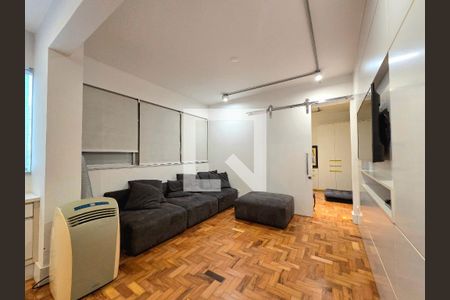 Sala de apartamento à venda com 1 quarto, 80m² em Indianópolis, São Paulo