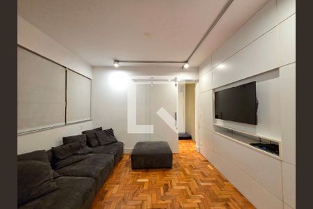 Sala de apartamento à venda com 1 quarto, 80m² em Indianópolis, São Paulo