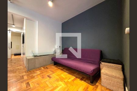 Sala de apartamento à venda com 1 quarto, 80m² em Indianópolis, São Paulo