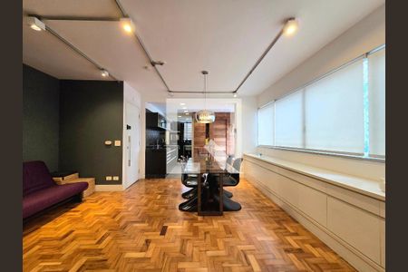 Sala de apartamento à venda com 1 quarto, 80m² em Indianópolis, São Paulo