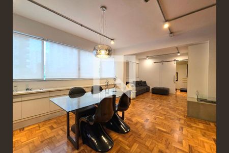 Sala de apartamento à venda com 1 quarto, 80m² em Indianópolis, São Paulo