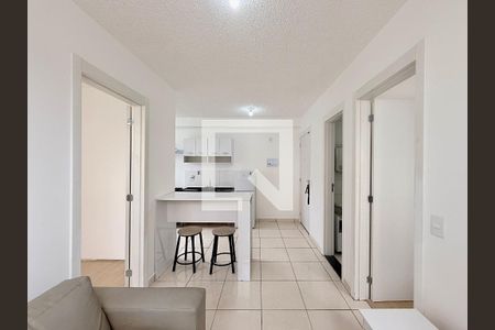 Sala  de apartamento para alugar com 2 quartos, 34m² em Usina Piratininga, São Paulo