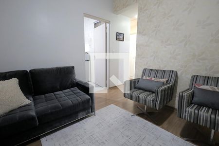 Sala de apartamento à venda com 2 quartos, 58m² em Vila Valparaíso, Santo André