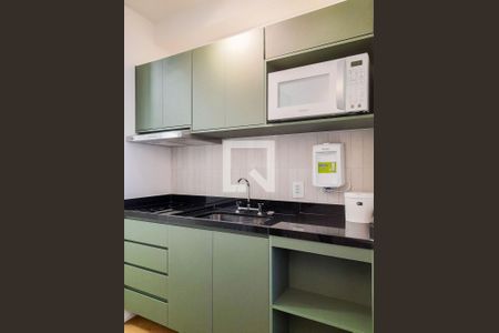 Cozinha de kitnet/studio à venda com 1 quarto, 20m² em Jardim das Acacias, São Paulo