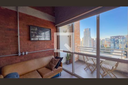 Sala e Cozinha de apartamento para alugar com 1 quarto, 45m² em Cidade Monções, São Paulo