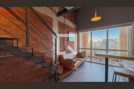 Sala e Cozinha de apartamento para alugar com 1 quarto, 45m² em Cidade Monções, São Paulo