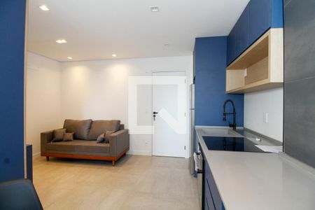 Sala e Cozinha de apartamento para alugar com 2 quartos, 46m² em Pinheiros, São Paulo