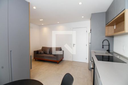 Sala e Cozinha de apartamento para alugar com 2 quartos, 46m² em Pinheiros, São Paulo