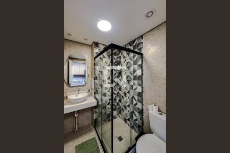 Banheiro de kitnet/studio à venda com 1 quarto, 26m² em Alto da Mooca, São Paulo